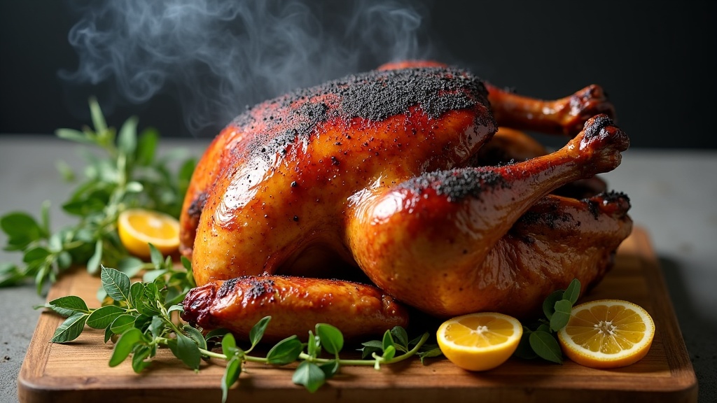 Smoked Turkey on a Grill